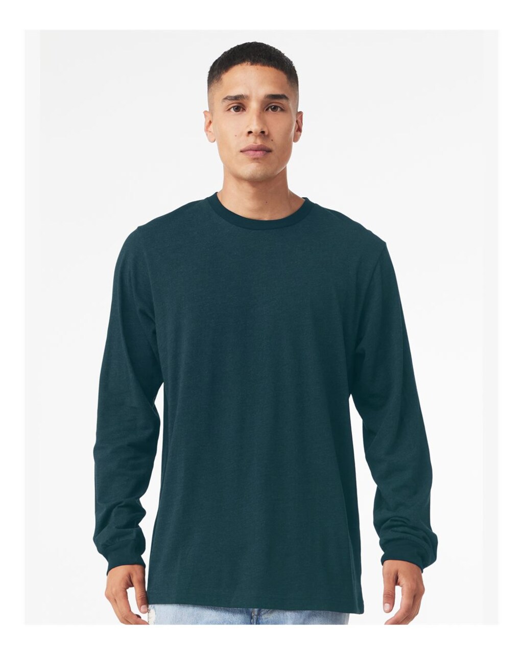 BELLA + CANVAS Unisex Jersey Long Sleeve Tee Lightweight Airlume Cotton Retail Fit Everyday Casual Shirt
